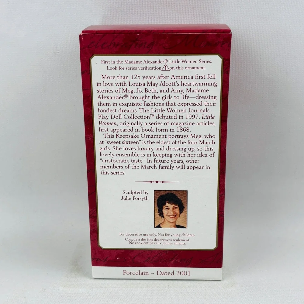 Hallmark Madame Alexander Margaret Meg March Little Women Keepsake Ornament 2001